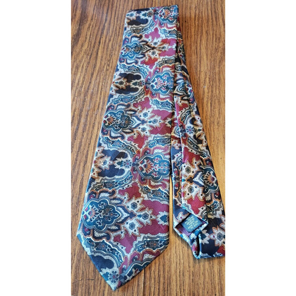 Editions By Van Heusen Adult Mens Tie Multicolor Abstract Pattern Necktie - Picture 3 of 5